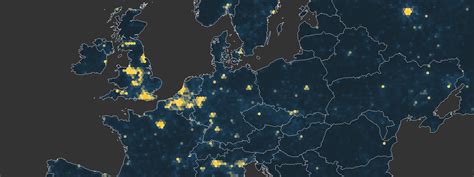 animated hexbin map of light pollution in europe milos popovic personal website and blog