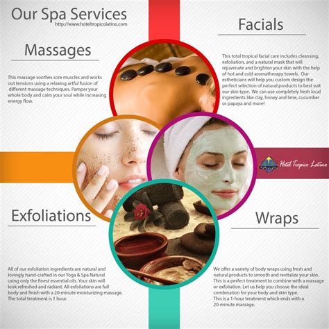 Infographic 4 Services That You Will Love At Our Spa Facial Massage Skin Brightening Spa
