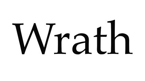 How To Pronounce Wrath Youtube