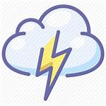 Lightning Cloud Weather Icon Rain 512px