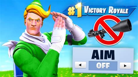 Winning Without Aiming Fortnite Challenge Youtube