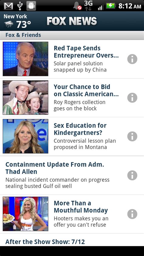 Official Fox News App Hits Android Market