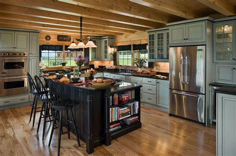 Additionally most brands of chalk paint are low voc and non toxic, which. 17 Amazing Log Cabin Kitchen Design To Inspire Your Home's ...
