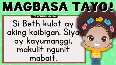 Magbasa Tayo Pagsasanay Sa Pagbasa Ng Tagalog For Grade 1 And 2