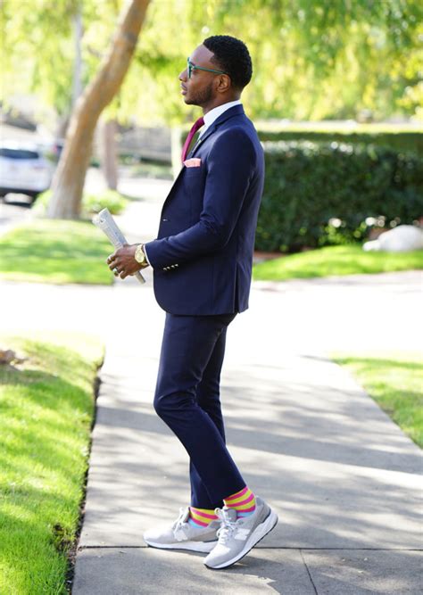 Business Suit Styled With New Balance Sneakers Norris Danta Ford