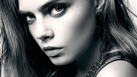 X Resolution Hot Cara Delevingne Black And White P Laptop Full Hd Wallpaper