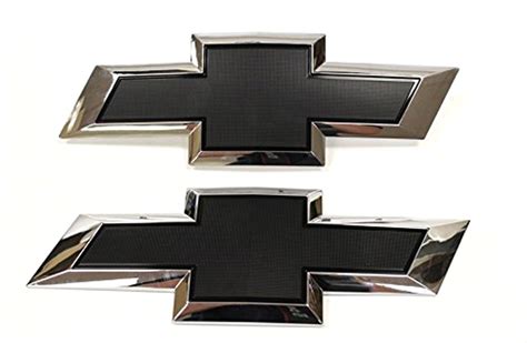 2016 17 Chevy Silverado 1500 Black And Chrome Emblem Set Gm Replacement