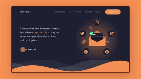 Landing Page Design With Animation Using Html Css Waves Animation