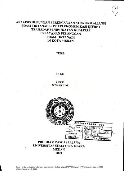 Top Pdf Struktur Organisasi Pdam Tirtanadi Medan Kota Dok