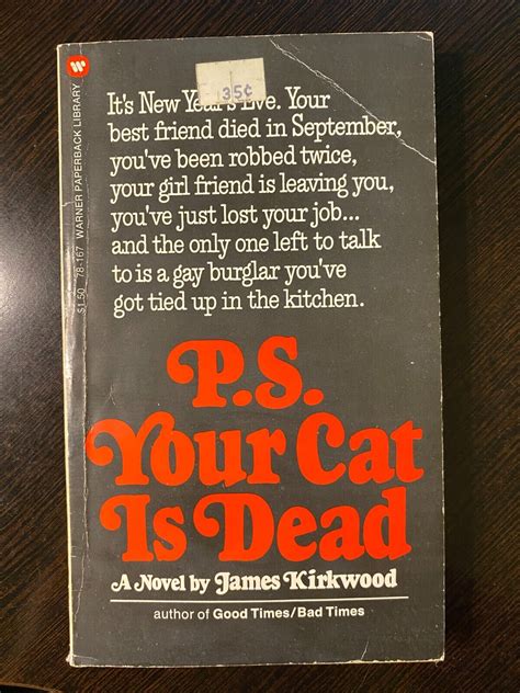 Ps Your Cat Is Dead By James Kirkwood 1973 Warner Books Paperback Ebay