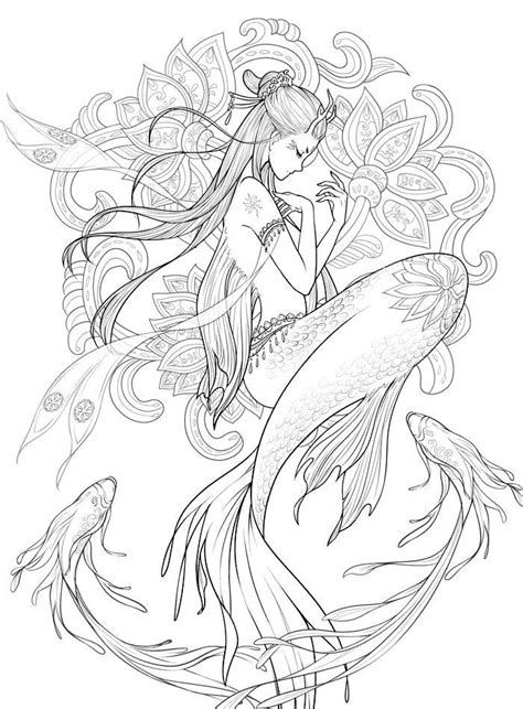 Pin By Elisabeth Quisenberry On Coloring Therapy Sirens Of The Sea