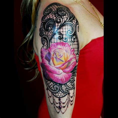 Rose And Lace 2 By Justin Buduo Tattoonow