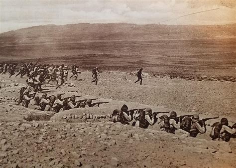 Turkish Soldiers Leave Their Trenches And Charge The Brits At Gallipoli