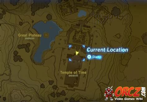 Breath Of The Wild Map Temple Of Time The