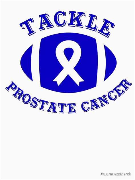 Tackle Prostate Cancer Awareness Football Ribbon T Shirt By AwarenessMerch Redbubble