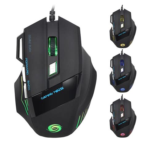 3200 Dpi 7 Button 7d Led Optical Usb Wired Gaming Mouse Mice For Laptop