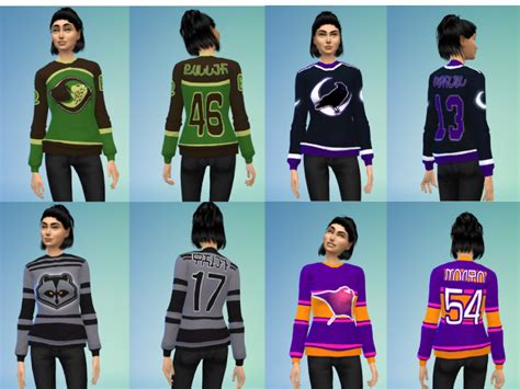 The Sims Resource Sims Hockey League Jerseys