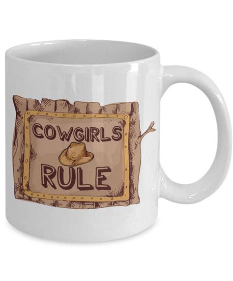 Cowgirl Coffee Mok Witte 11oz Keramische Cowgirl T Cup Etsy