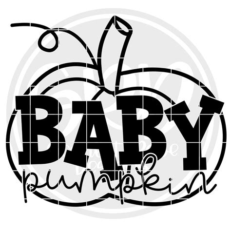 Thanksgiving Svg Baby Pumpkin Black Svg Scarlett Rose Designs