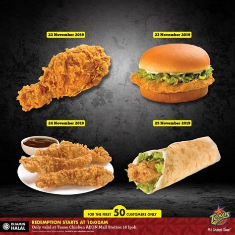 2nd ~ 15th nov 2020. Texas Chicken AEON Mall Station 18 Ipoh Opening Promotion ...