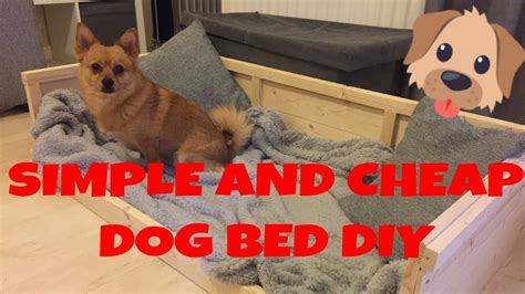 Simple And Cheap Home Made Dog Bed Diy Out Of Wood Youtube
