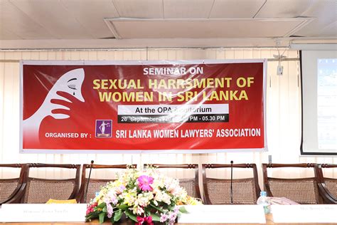 Seminar On Sexual Harassment Of Women In Sri Lanka