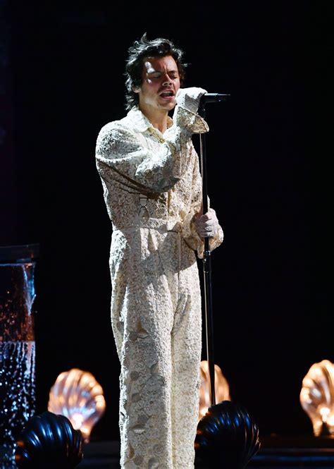 Harry Styles Glows In Marc Jacobs At The 2020 Brit Awards Paper Magazine