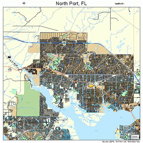 North Port Florida Street Map 1249675
