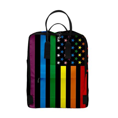 lgbt pride rainbow flag printed backpack various designs queerks™