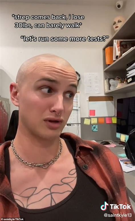 tiktok user details how their sore throat turned out to to be hiv daily mail online