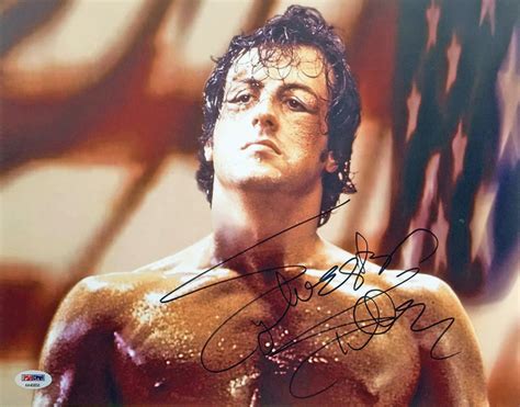 Lot Detail Sylvester Stallone In Person Signed 11 X 14 Color Photo As Rocky Psa Dna