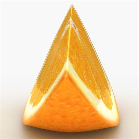 3d Realistic Orange Slice Turbosquid 1204925
