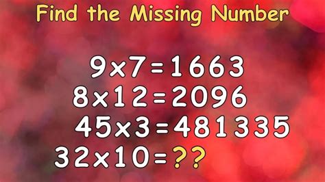 Brain Teaser Iq Test Find The Missing Number In This Tricky Puzzle