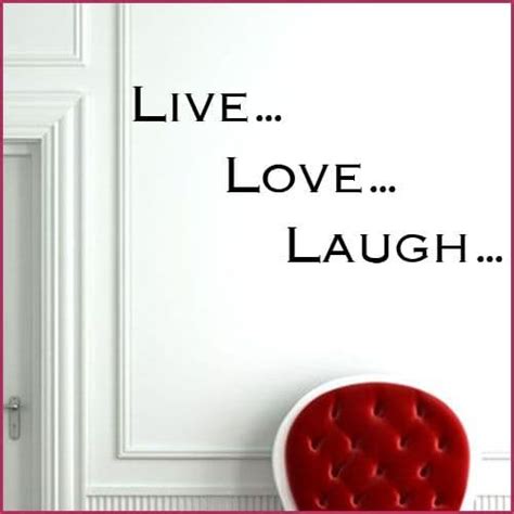 Live Laugh Love Wall Sticker Decals