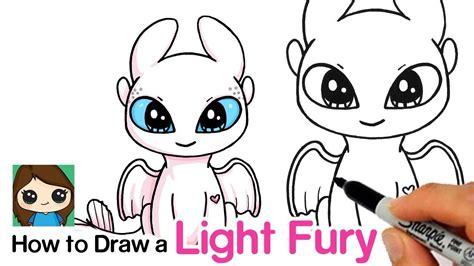 Light fury dragon pony custom how to train your my little pony tutorial. How to Draw a Light Fury | How to Train Your Dragon | How ...