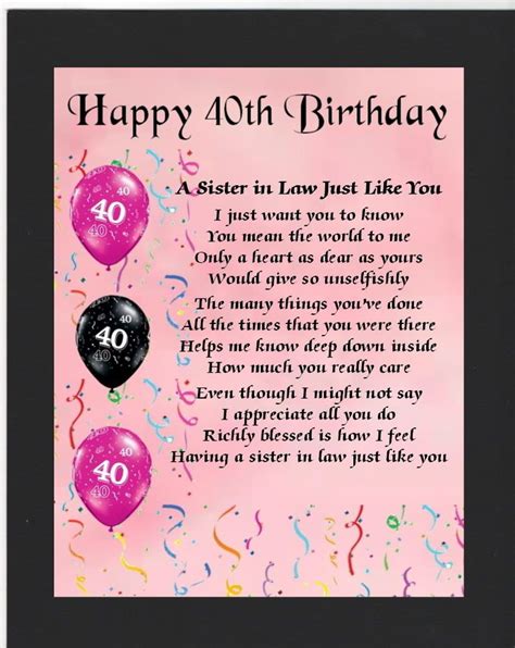 40th Birthday Sister Quotes Shortquotescc