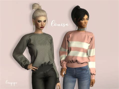 New Custom Sweater With New Mesh Found In Tsr Category Sims 4 Female