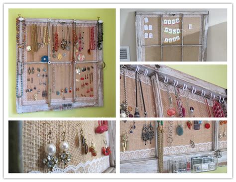 How To Make An Old Window Jewelry Organizer How To Instructions