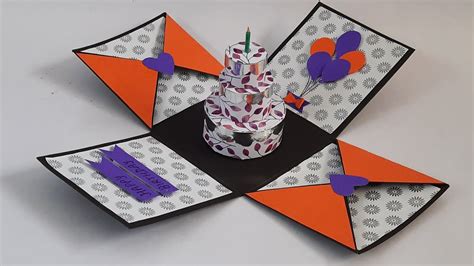 Explosion Box For Birthdaysurprise T Box Explosion Box Tutorial