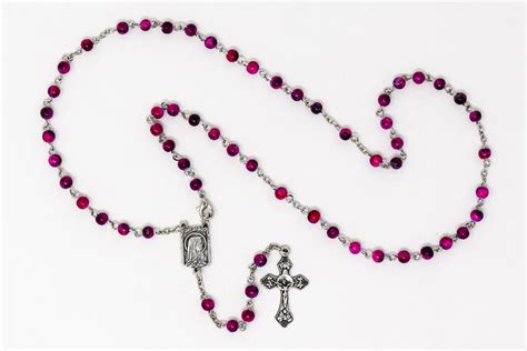 Direct From Lourdes Pink Lourdes Rosary Beads