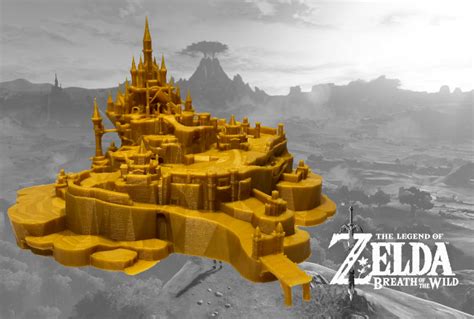 Stl File Hyrule Castle Grounds The Legend Of Zelda Breath Of The