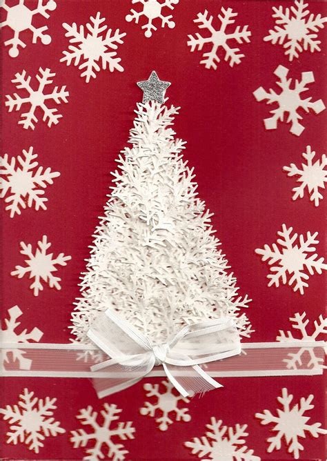Martha Stewart Branch Punch Tree Diy Christmas Cards