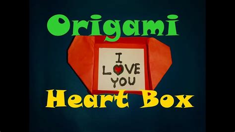 How To Make Origami Heart Box Origami Love Box Youtube