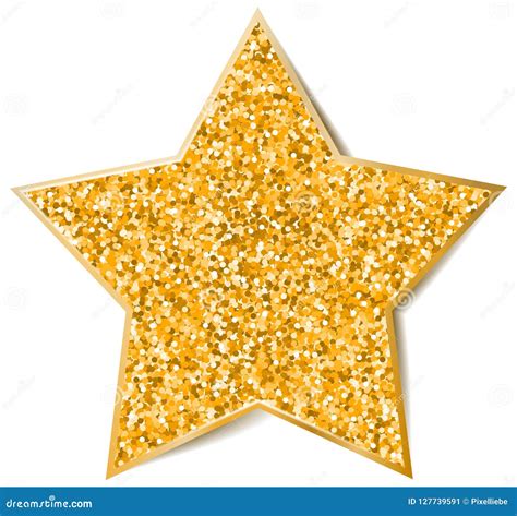 Glitter Star Gold Isolated Vector Stock Vector Illustration Of Banner