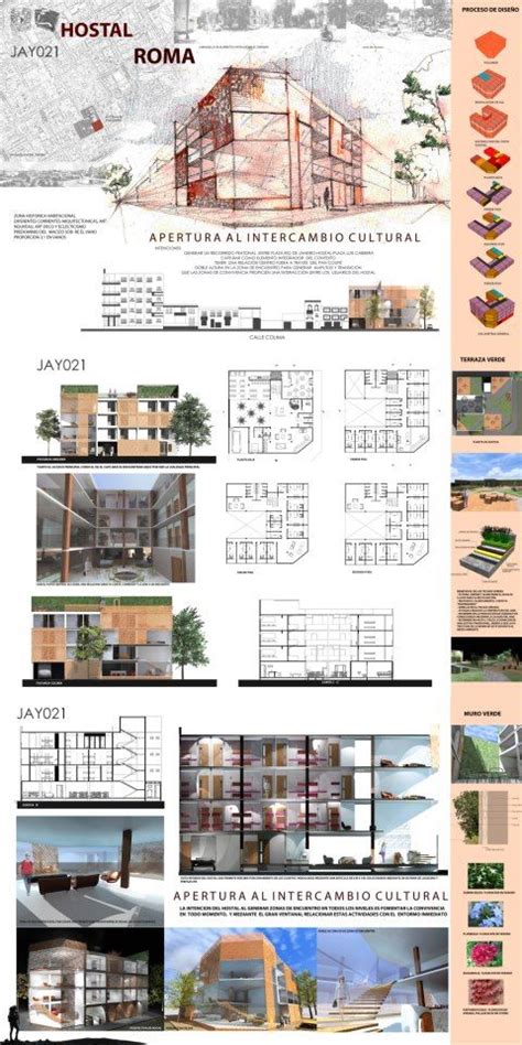 Proyecto De Hostal En La Colonia Roma Concept Board Architecture