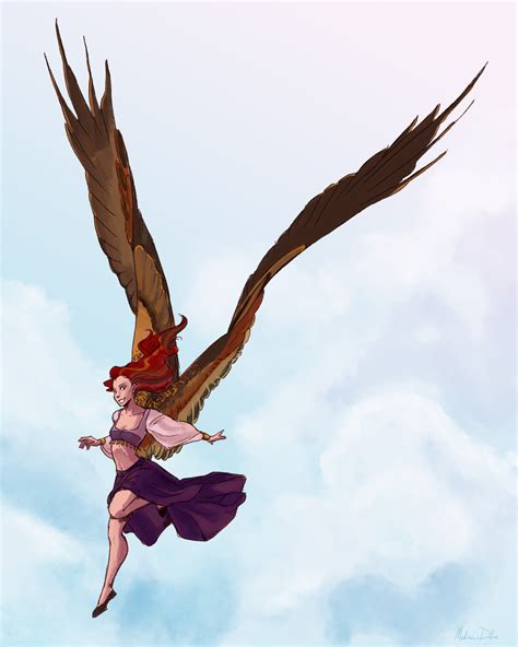 Cassellya Comm2 By Nebluus Wings Art Winged People Bird People