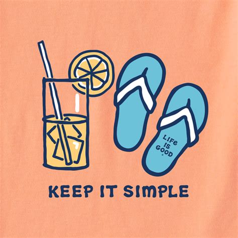 Mens Keep It Simple Lemonade Short Sleeve Tee Life Is Good Official