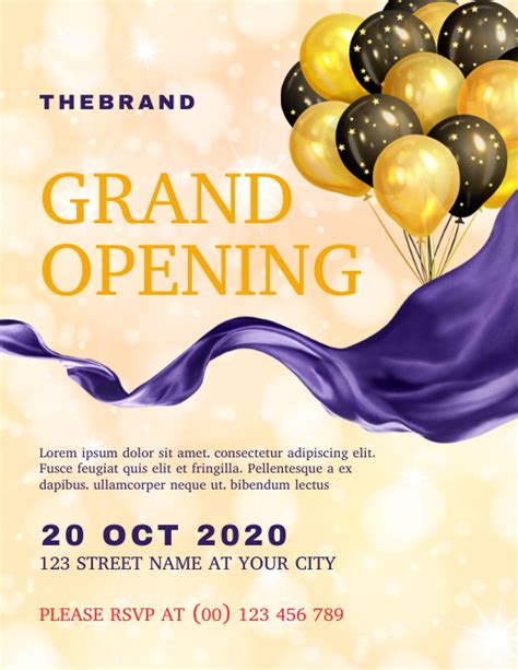 Grand Opening Flyer Template Postermywall