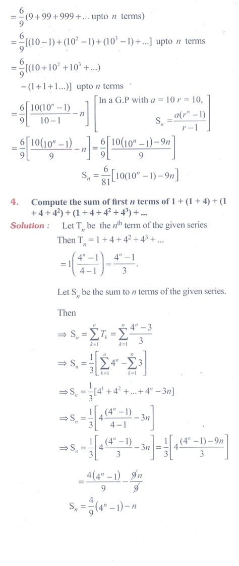 Indices and logarithms chapter 6: Exercise 5.3: Finite Series - Problem Questions with ...