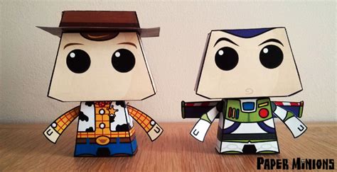 Disney Toy Story Sheriff Woody And Buzz Lightyear Free Paper Toys